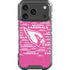 NFL Arizona Cardinals Pink Blast iPhone 18 Pro Clear Case