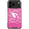 NFL Arizona Cardinals Pink Blast iPhone 18 Pro Max Clear Case