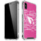NFL Arizona Cardinals Pink Blast iPhone X/XS Clear Case