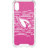 NFL Arizona Cardinals Pink Blast iPhone XS Clear Case