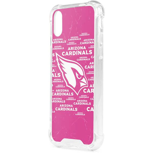 NFL Arizona Cardinals Pink Blast iPhone XS Clear Case
