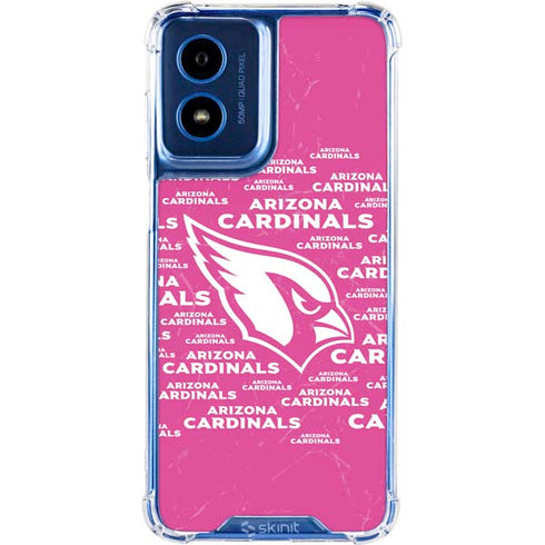 NFL Arizona Cardinals Pink Blast Moto G 5G (2024) Clear Case