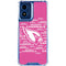 NFL Arizona Cardinals Pink Blast Moto G 5G (2024) Clear Case