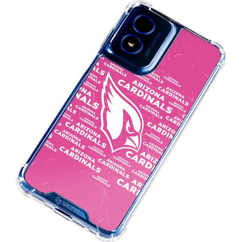 NFL Arizona Cardinals Pink Blast Moto G 5G (2024) Clear Case