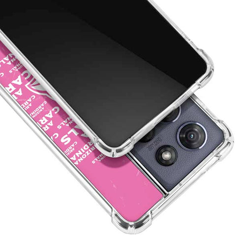 NFL Arizona Cardinals Pink Blast Moto G Play 5G (2025) Clear Case