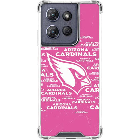 NFL Arizona Cardinals Pink Blast Moto G Power 5G (2025) Clear Case