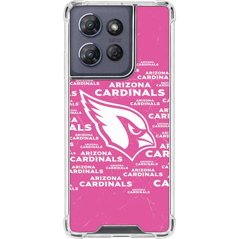 NFL Arizona Cardinals Pink Blast Moto G Stylus 5G (2025) Clear Case