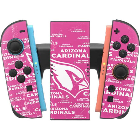 NFL Arizona Cardinals Pink Blast Nintendo Switch 2 (2025) Joy-Con Controller Skin