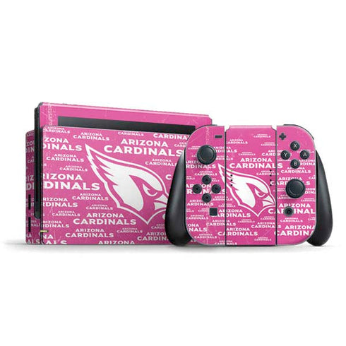 NFL Arizona Cardinals Pink Blast Nintendo Skins