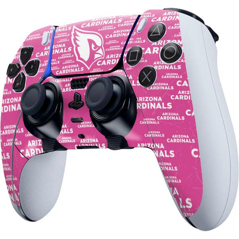 NFL Arizona Cardinals Pink Blast PS5 DualSense Edge Pro Controller Skin