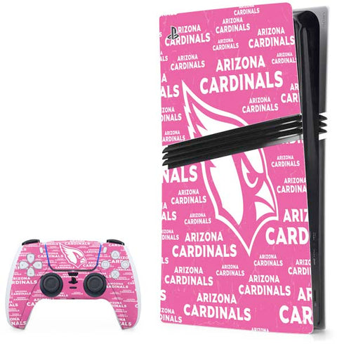 NFL Arizona Cardinals Pink Blast PS5 Pro Bundle Skin