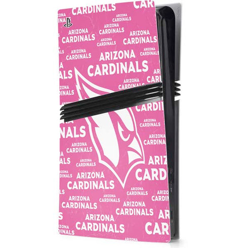 NFL Arizona Cardinals Pink Blast PS5 Pro Console Skin