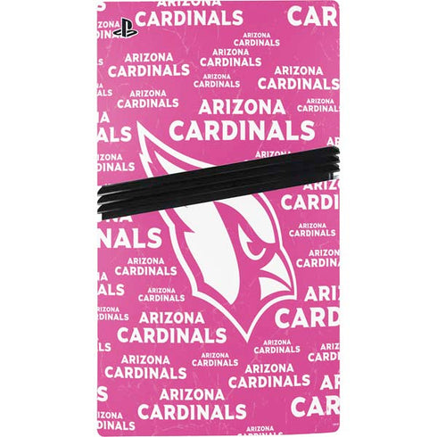 NFL Arizona Cardinals Pink Blast PS5 Pro Disk Console Skin