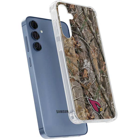 NFL Arizona Cardinals Realtree AP Camo Galaxy A55 5G Clear Case