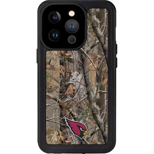 NFL Arizona Cardinals Realtree AP Camo iPhone 15 Pro Waterproof Case