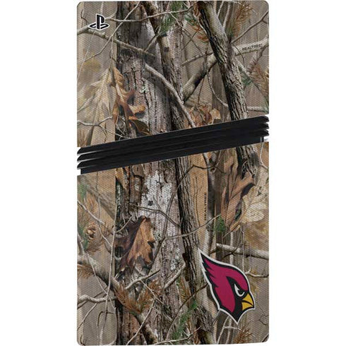 NFL Arizona Cardinals Realtree AP Camo PS5 Pro Disk Console Skin