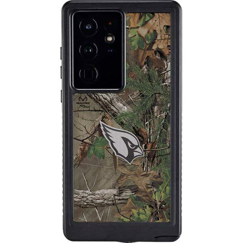 NFL Arizona Cardinals Realtree Xtra Green Camo Galaxy S24 Ultra Waterproof Case
