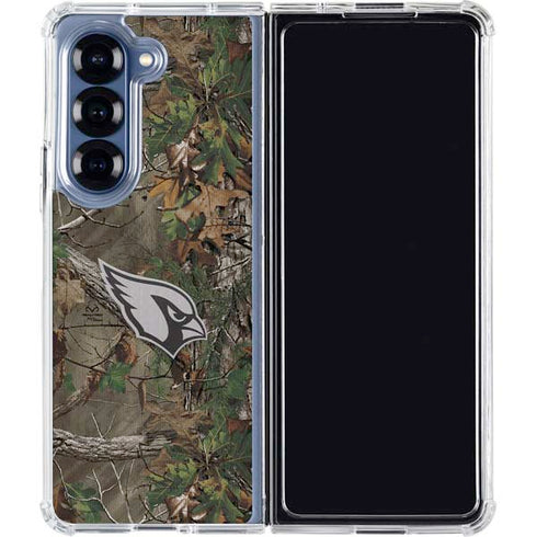 NFL Arizona Cardinals Realtree Xtra Green Camo Galaxy Z Fold6 Clear Case