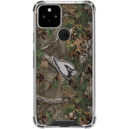 NFL Arizona Cardinals Realtree Xtra Green Camo Google Pixel 5 Clear Case