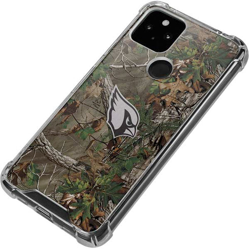 NFL Arizona Cardinals Realtree Xtra Green Camo Google Pixel 5 Clear Case