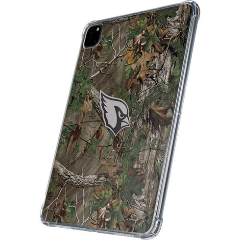 NFL Arizona Cardinals Realtree Xtra Green Camo iPad Pro 11in (2024) Clear Case