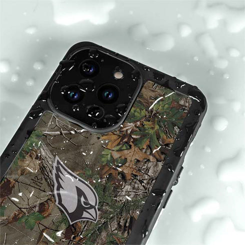 NFL Arizona Cardinals Realtree Xtra Green Camo iPhone 15 Pro Waterproof Case
