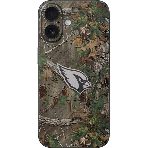 NFL Arizona Cardinals Realtree Xtra Green Camo iPhone 16 Skin