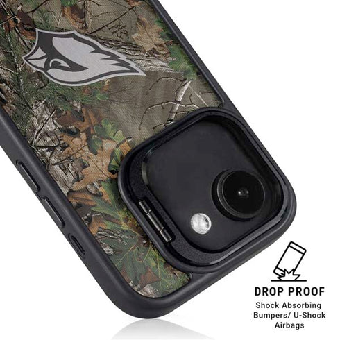NFL Arizona Cardinals Realtree Xtra Green Camo iPhone 16e Kickstand Case
