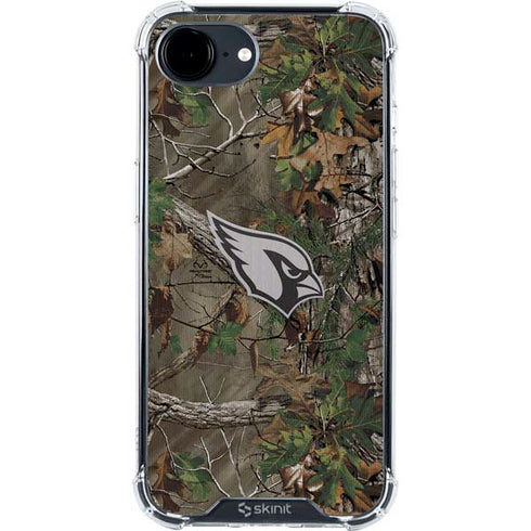 NFL Arizona Cardinals Realtree Xtra Green Camo iPhone 16e Clear Case