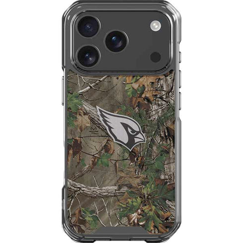 NFL Arizona Cardinals Realtree Xtra Green Camo iPhone 18 Pro Clear Case