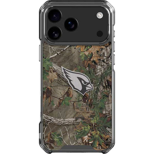 NFL Arizona Cardinals Realtree Xtra Green Camo iPhone 18 Pro Max Clear Case