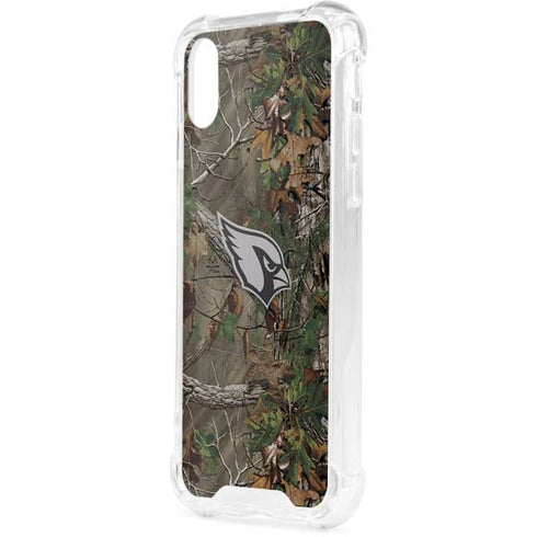 NFL Arizona Cardinals Realtree Xtra Green Camo iPhone XS Clear Case