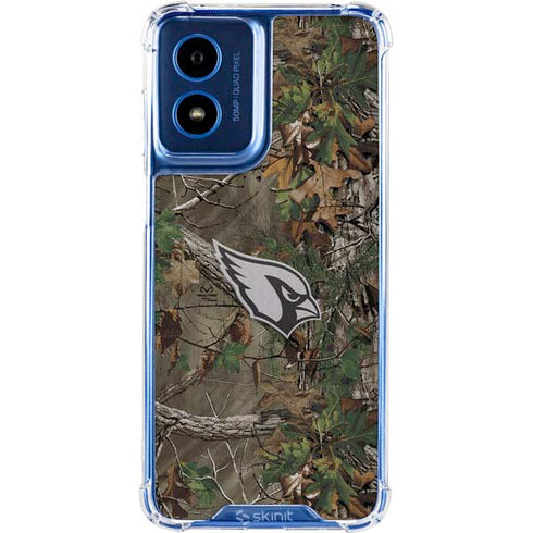NFL Arizona Cardinals Realtree Xtra Green Camo Moto G 5G (2024) Clear Case