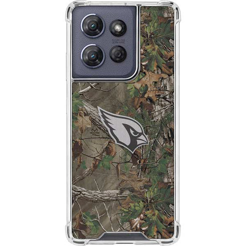 NFL Arizona Cardinals Realtree Xtra Green Camo Moto G Power 5G (2025) Clear Case