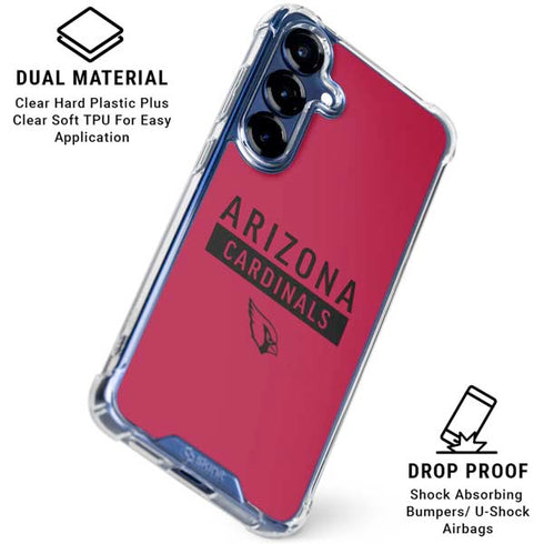 NFL Arizona Cardinals Red Performance Series Galaxy S25 Plus Clear Case