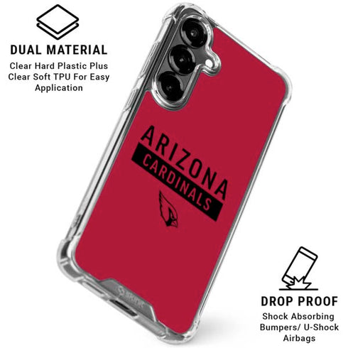 NFL Arizona Cardinals Red Performance Series Galaxy S26 Plus Clear Case