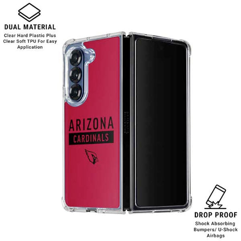 NFL Arizona Cardinals Red Performance Series Galaxy Z Fold6 Clear Case