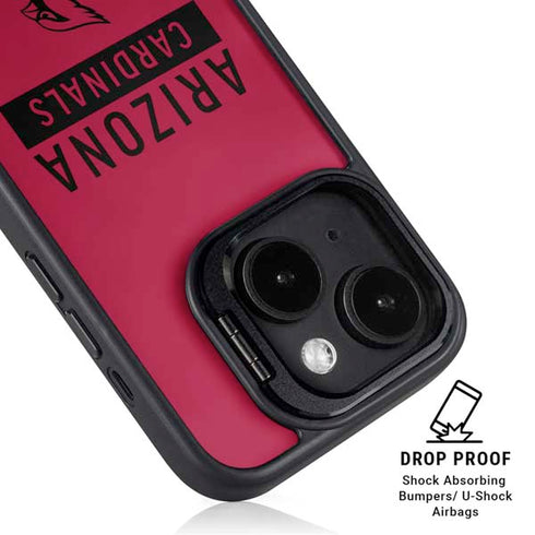 NFL Arizona Cardinals Red Performance Series iPhone 14 Plus Kickstand Case