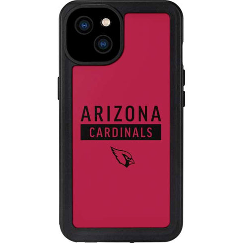 NFL Arizona Cardinals Red Performance Series iPhone 15 Plus Waterproof Case