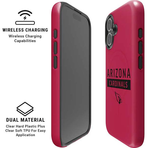 NFL Arizona Cardinals Red Performance Series iPhone 16 Magsafe Impact Case