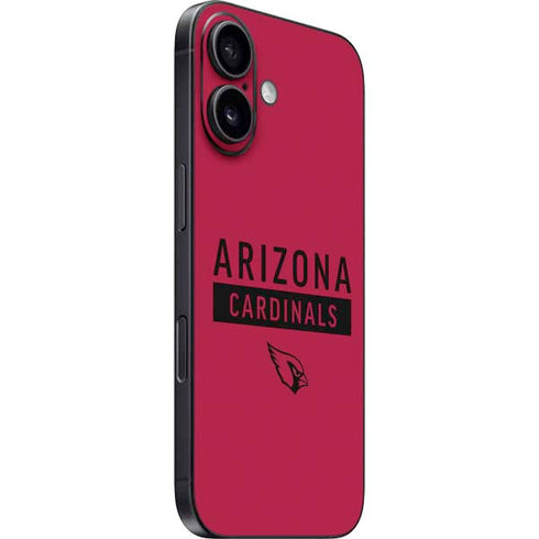 NFL Arizona Cardinals Red Performance Series iPhone 16 Plus Skin