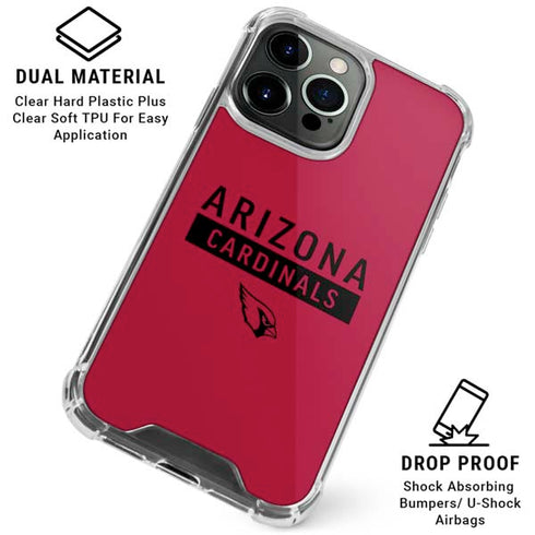 NFL Arizona Cardinals Red Performance Series iPhone 16 Pro Max Clear Case