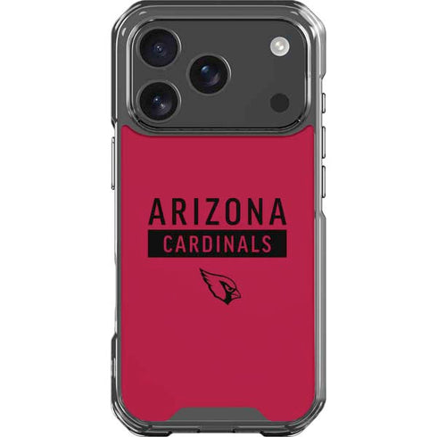 NFL Arizona Cardinals Red Performance Series iPhone 18 Pro Clear Case