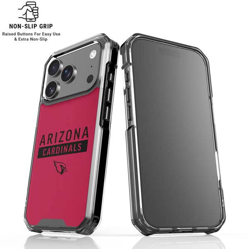 NFL Arizona Cardinals Red Performance Series iPhone 18 Pro Clear Case