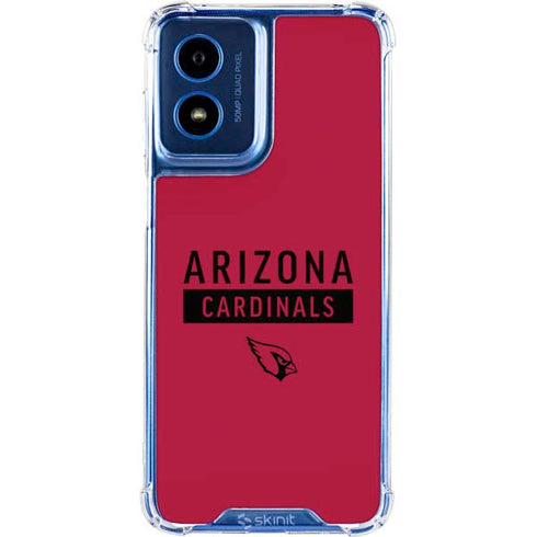 NFL Arizona Cardinals Red Performance Series Moto G Play 4G (2024) Clear Case