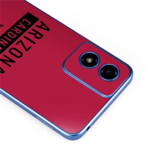 NFL Arizona Cardinals Red Performance Series Moto G Play 4G (2024) Skin