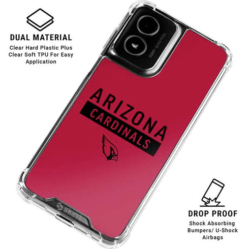 NFL Arizona Cardinals Red Performance Series Moto G Power 5G (2024) Clear Case