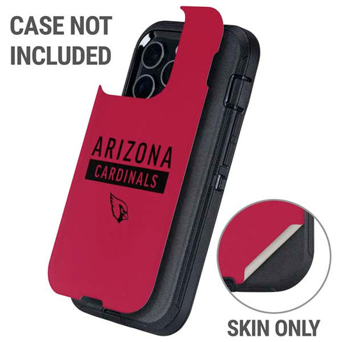 NFL Arizona Cardinals Red Performance Series Otterbox Defender iPhone Skin