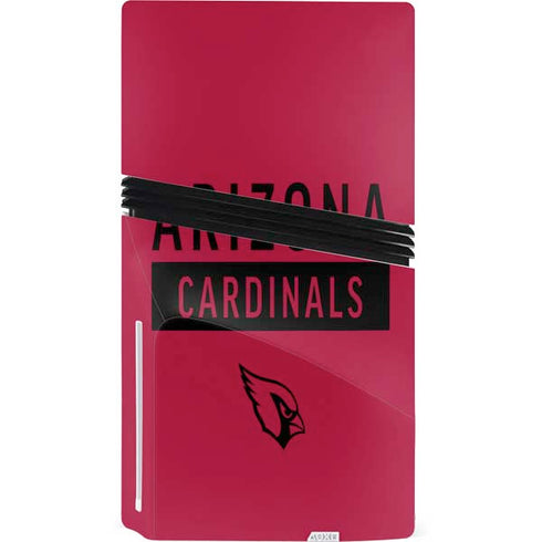 NFL Arizona Cardinals Red Performance Series PS5 Pro Disk Console Skin