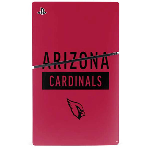 NFL Arizona Cardinals Red Performance Series PS5 Slim Digital Edition Console Skin